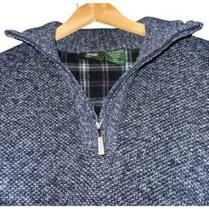 Stillwater Supply Co Fleece Lined Quarter Zip Sweater‎ Mens Medium Warm Academia